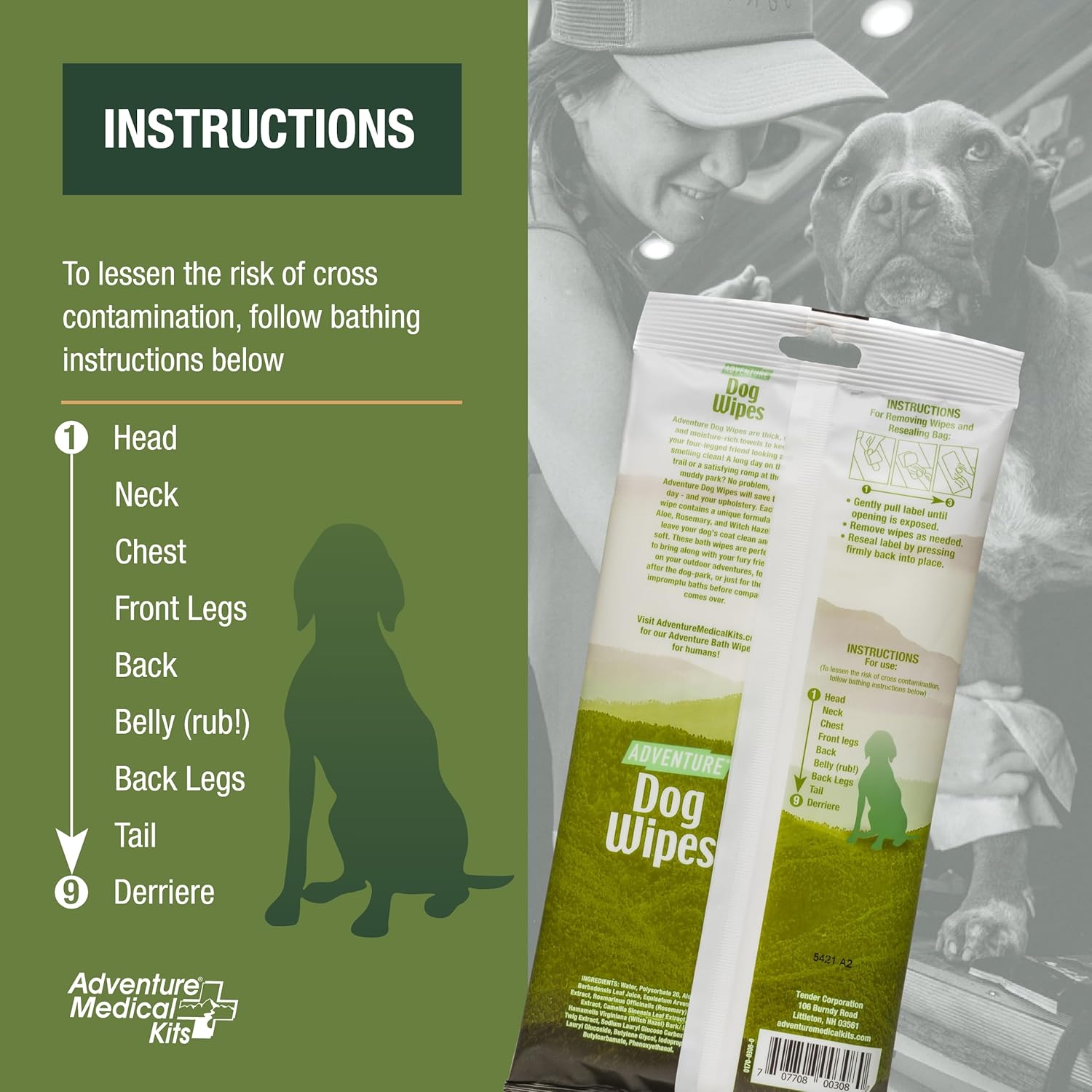 Adventure Medical Kits Dog Wipes - (Pack of 4) : Pet Supplies