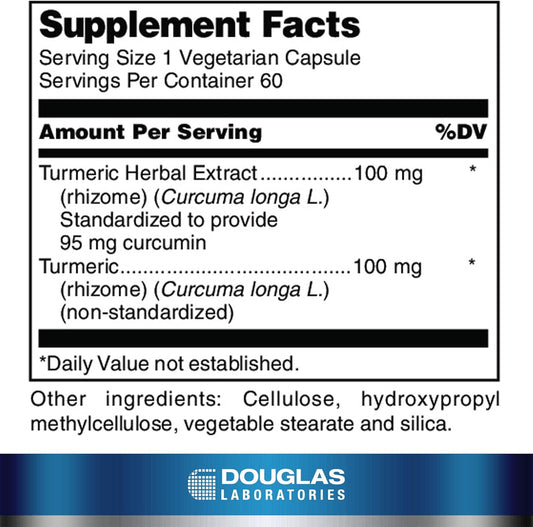 Douglas Laboratories Turmeric Max-V | Standardized Curcumin To Support Joint And Muscle Function | 60 Capsules