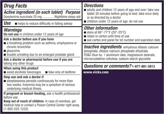 ZzzQuil ULTRA, Sleep Aid, Nighttime Sleep Aid, 25 mg Doxylamine Succinate, From Makers of Nyquil, Non- Habit Forming, Fall Asleep Fast, Stay Asleep Longer, 48 Count