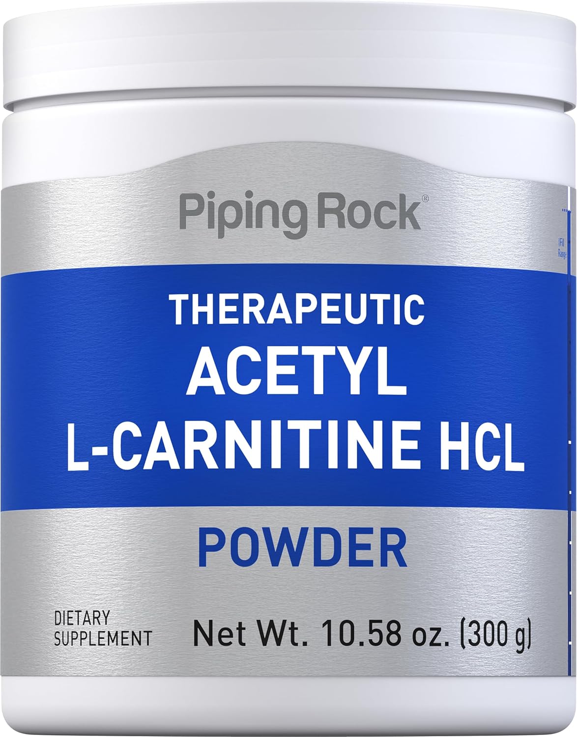 Piping Rock Acetyl L-Carnitine | 100mg Powder | Non-GMO, Gluten Free Supplement