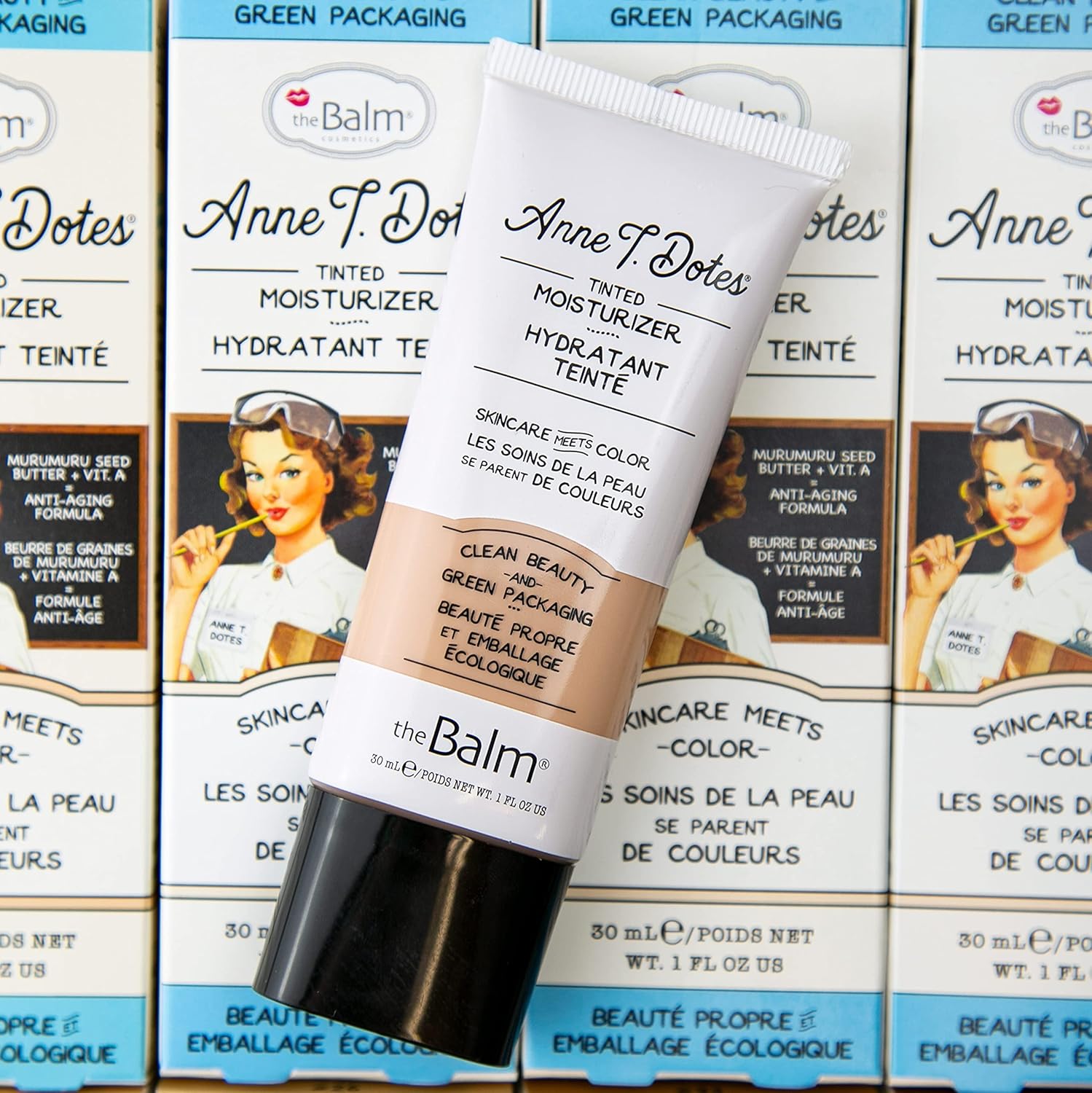 Thebalm Anne T. Dotes Tinted Moisturizer, #8 (Very Fair Neutral), 1 Fl. Oz. : Beauty & Personal Care