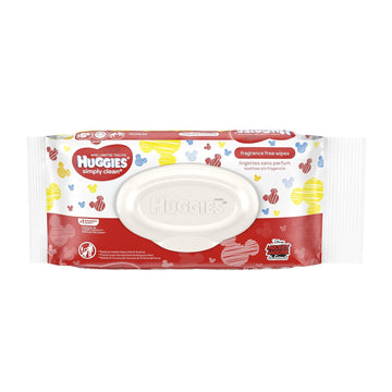 Huggies Simply Clean, Fragrance-Free Baby Wipes, 24 Sheets