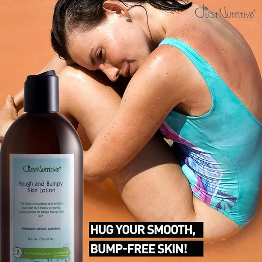 Just Nutritive Rough And Bumpy Skin Lotion | Dry Skin Lotion | Body Lotion | Smoothing Lotion For Dry, Rough Patches And Tiny Bumps | Lotion For Keratosis Pilaris 8 Oz