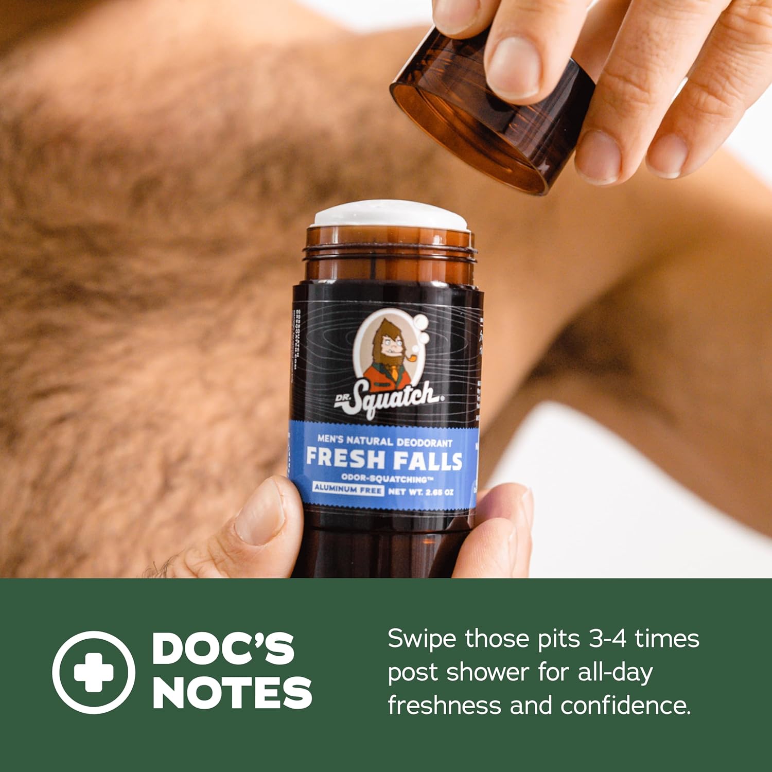 Dr. Squatch Natural Deodorant for Men 2 Pack Fresh Falls – Odor-Squatching Men's Deodorant Aluminum Free (2.65 oz, 2 Pack) : Amazon.co.uk: Beauty