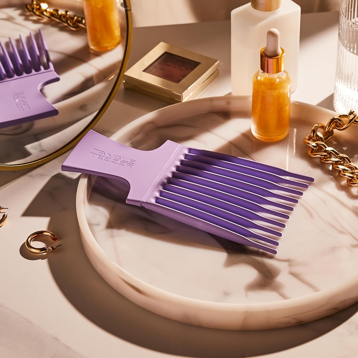 Tangle Teezer | Hair Pick for 3C to 4C Hair | Creates Lift & Volume | Lilac : Amazon.co.uk: Beauty