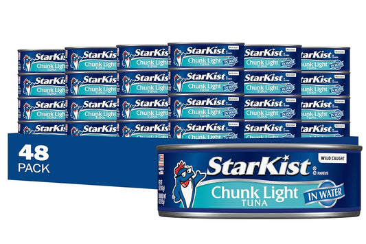 StarKist Chunk Light Tuna in Water, 5 oz Can, Pack of 48