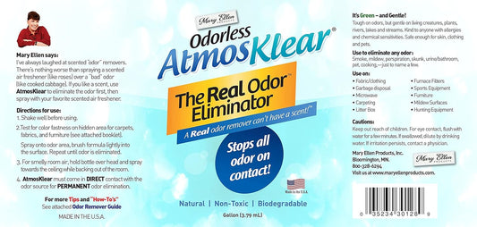 Mary Ellen Products Atmosklear Odor Eliminator, 1 gallon : Health & Household