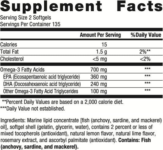 Metagenics Omegagenics Epa-Dha 300Mg - Daily Omega 3 Fish Oil Supplement To Support Cardiovascular, Musculoskeletal And Immune System Health - 270 Softgels