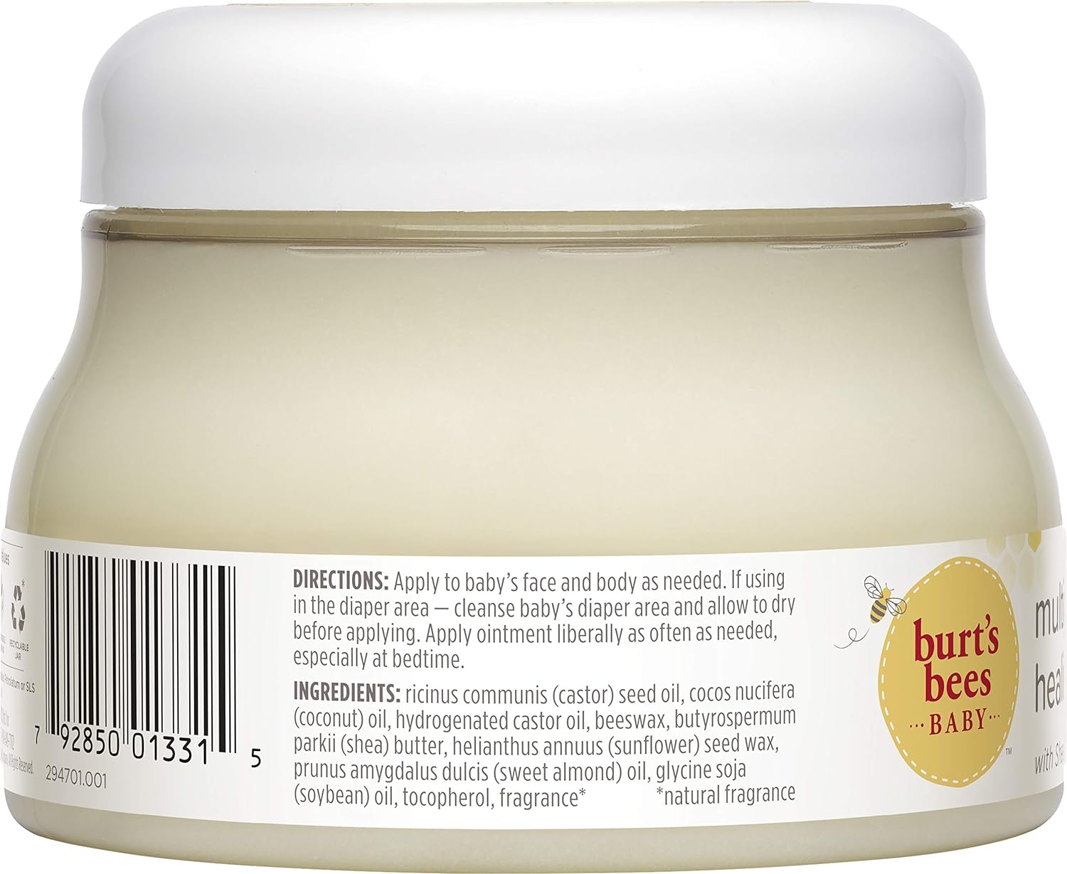 Burt's Bees Baby 100% Natural Origin Multipurpose Healing Ointment, Face & Body Baby Ointment, 7.05 Ounce (Pack of 3) : Baby