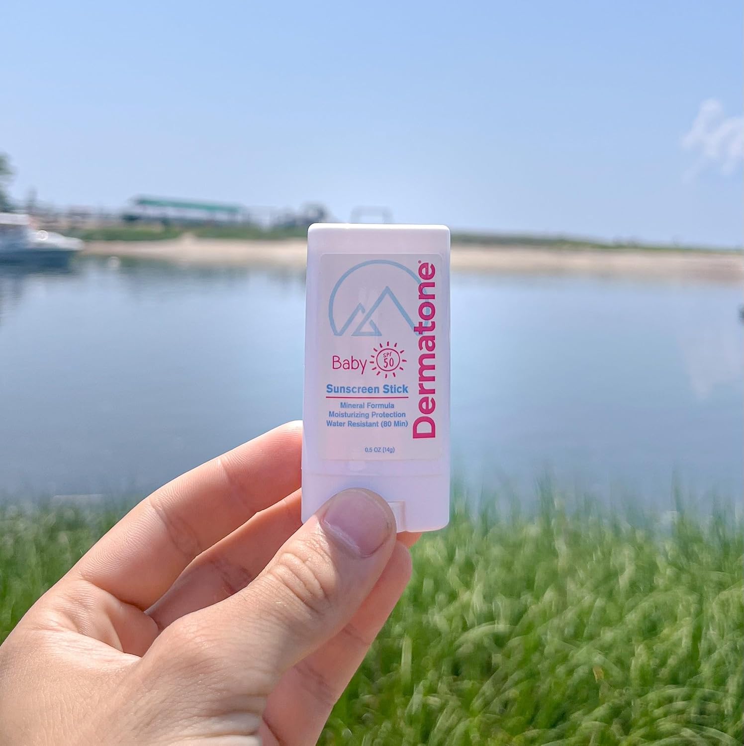 Dermatone Baby Sunscreen Stick Spf50 - Zinc Oxide Mineral Sunscreen For Babies, Toddlers, Kids, Broad Spectrum Fragrance Free Protection, Water-Resistant, 0.5 Oz (1)