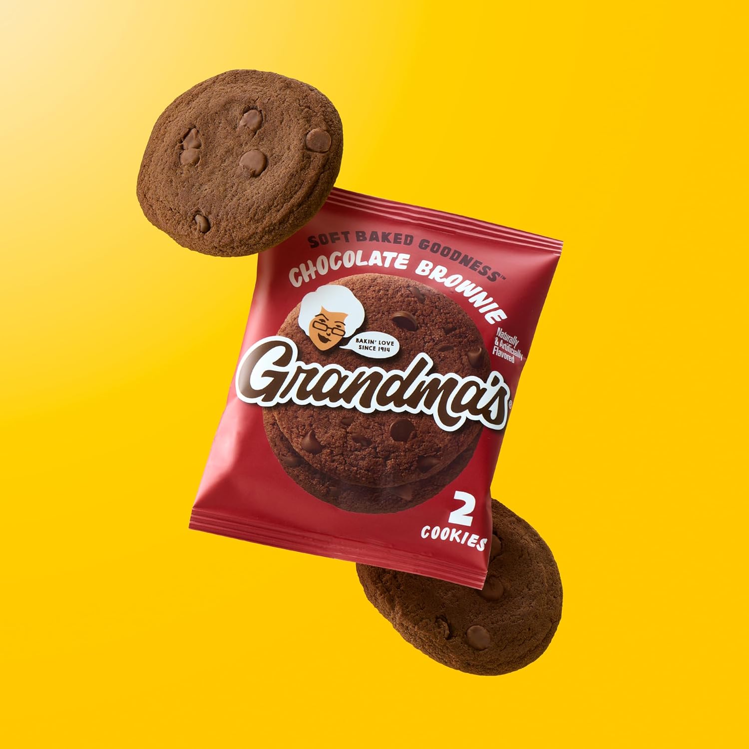 Grandma'S Cookies, Chocolate Brownie, 2.5 Ounce (Pack Of 60)