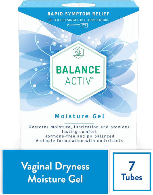 Balance Activ Vaginal Moisturiser | Menopause Moisture Gel | Long-Lasting, Fast Relief from Vaginal Dryness and Discomfort | Vaginal Dryness Treatment for Women | 7 Easy to Use Gel Applicators