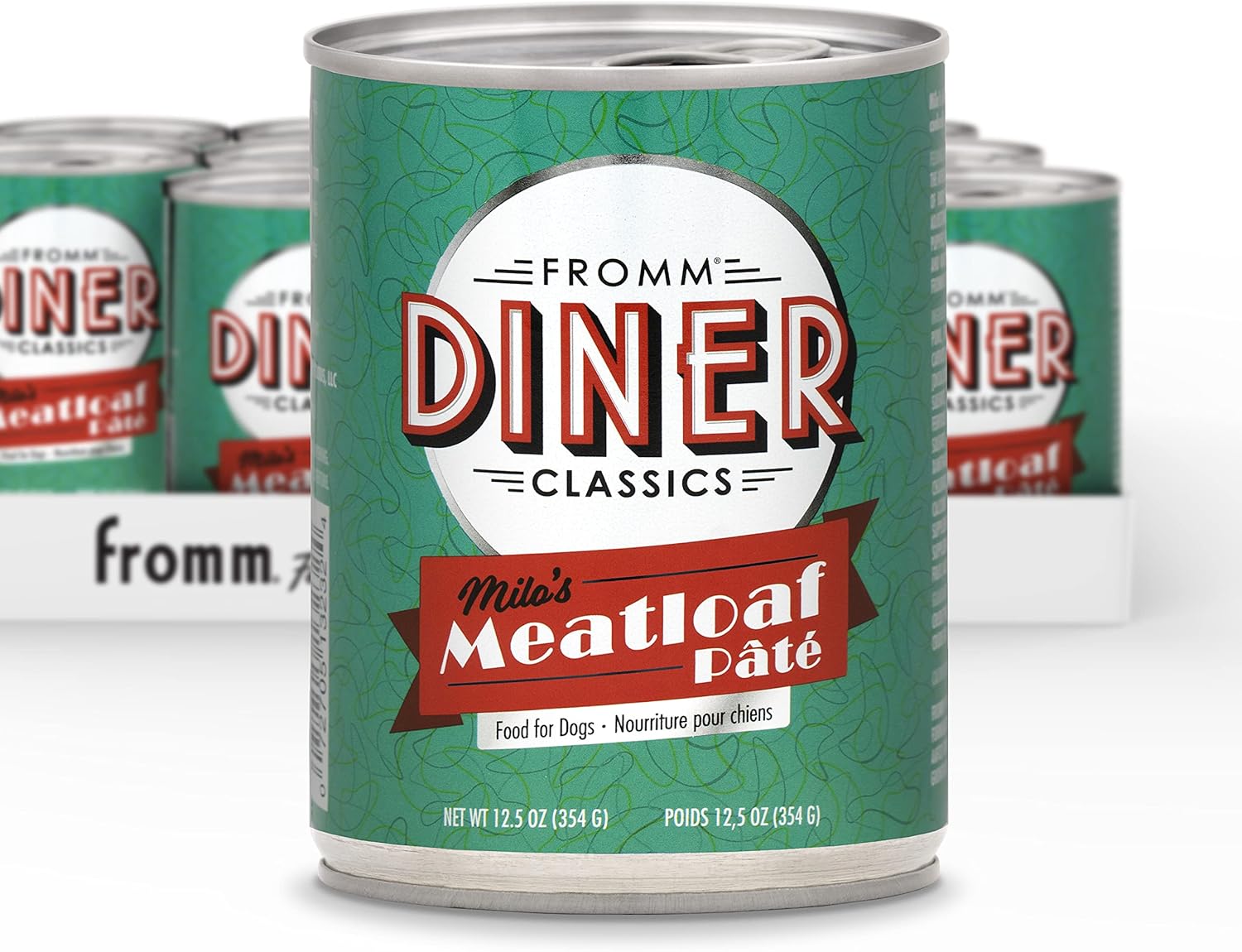 Fromm Diner Classics Milo'S Meatloaf Pate Dog Food - Premium Wet Dog Food - Pork Recipe - Case Of 12 Cans