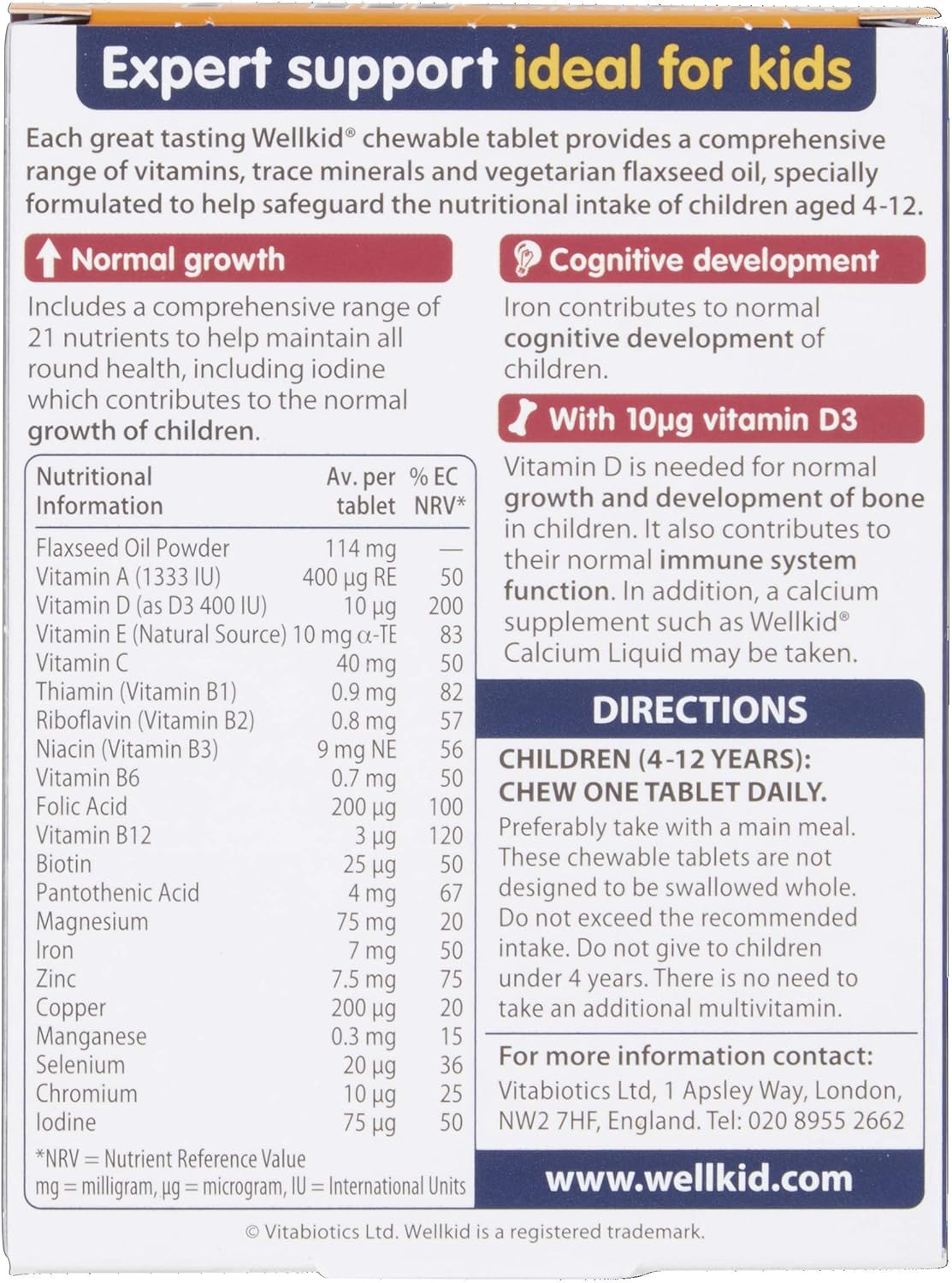 Wellkid Chewable Tablets