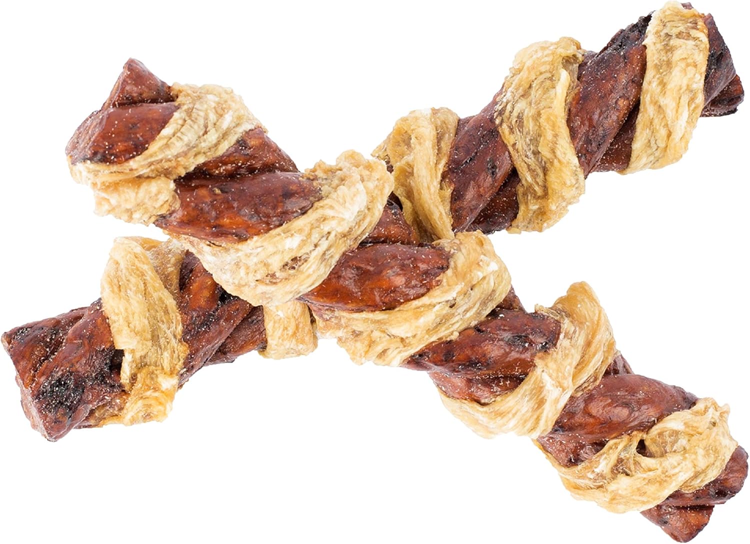 Good'n'Fun Crunchy Spirals Beef/Chicken 5 Inch - 3ct; CASE Pack of 36 Individual Bags; Multi : Grocery & Gourmet Food