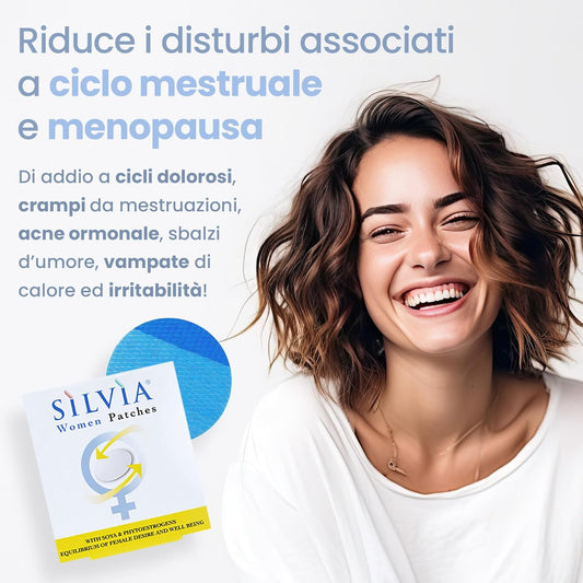 Silvia Female Wellbeing, With Phytoestrogens For Menopause And Hormonal Imbalance - 20 Transdermal Patches