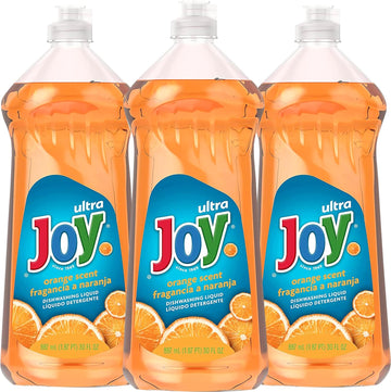 JOY Ultra Orange Dishwashing Liquid Soap, Grease Cutting Powerful Cleaning Agent, Orange Scent, 30 fl oz (Pack of 3) : Health & Household