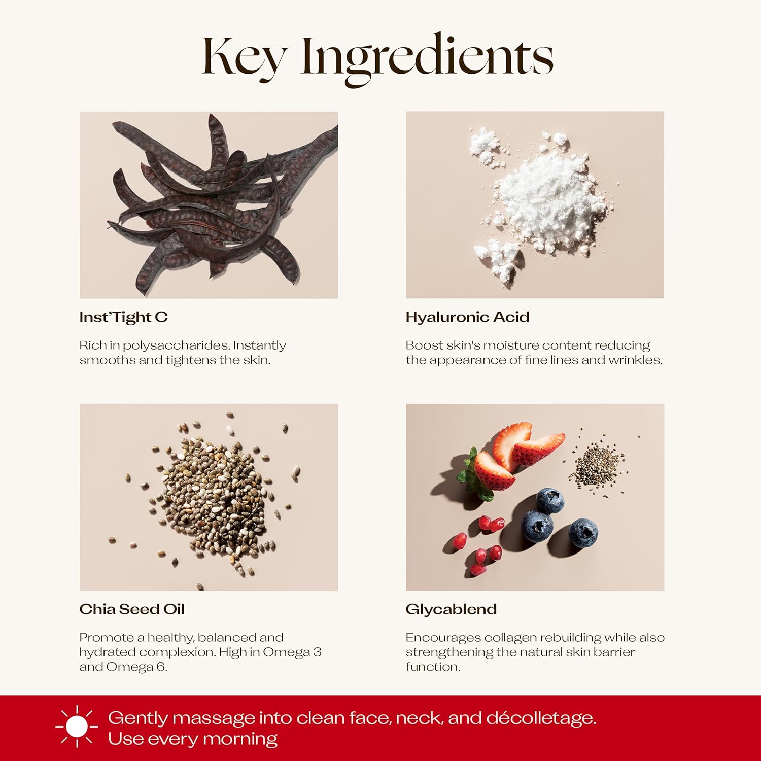 Trilogy Line Smoothing Day Cream, New Formula With Inst’Tight C, 2.0 Fl Oz : Beauty & Personal Care