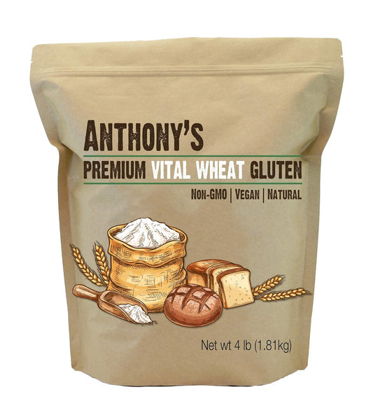 Anthony'S Vital Wheat Gluten 4Lb & Organic Oat Fiber 1.5Lb Bundle