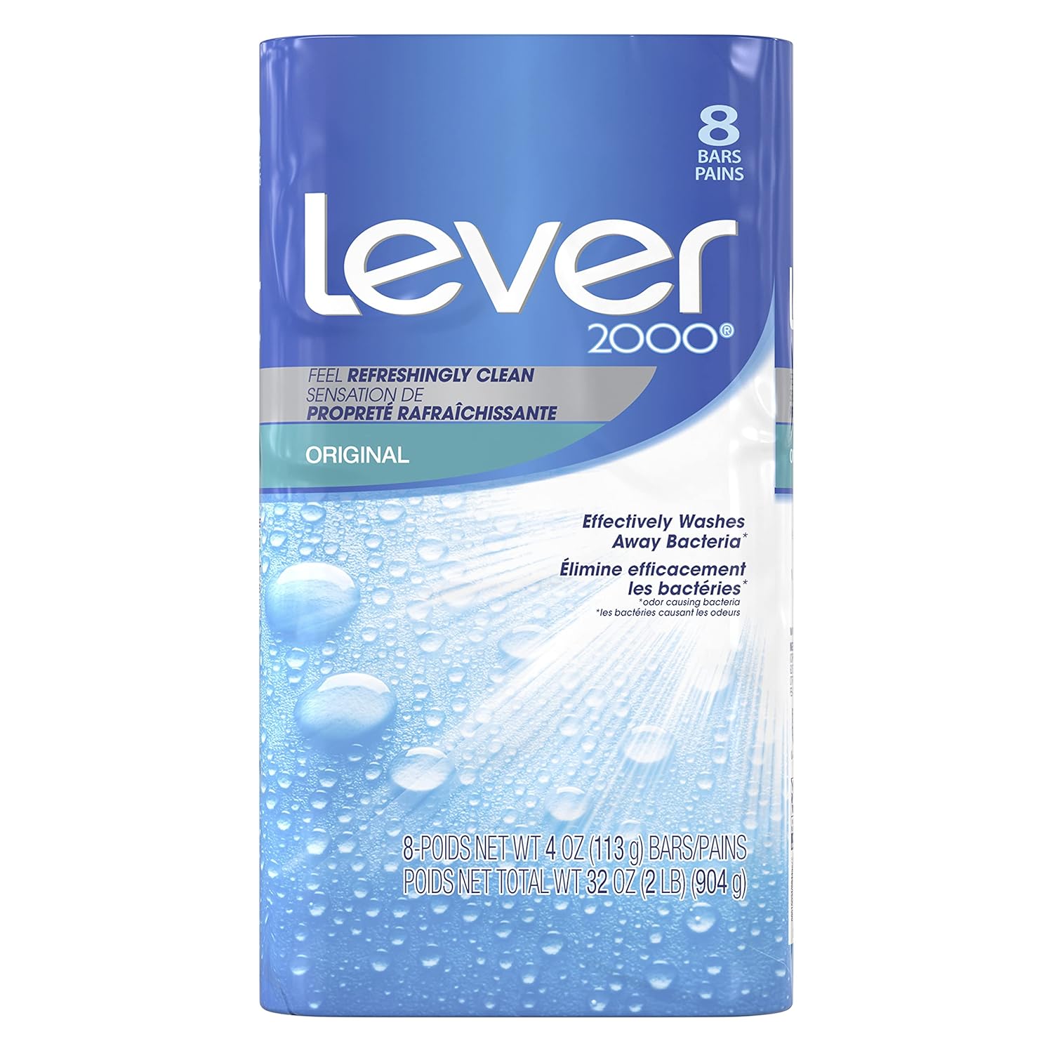 Lever 2000 Bar Soap Refreshing Body Soap And Facial Cleanser Original Effectively Washes Away Bacteria 4 Oz 8 Bars : Bath Soaps : Beauty & Personal Care