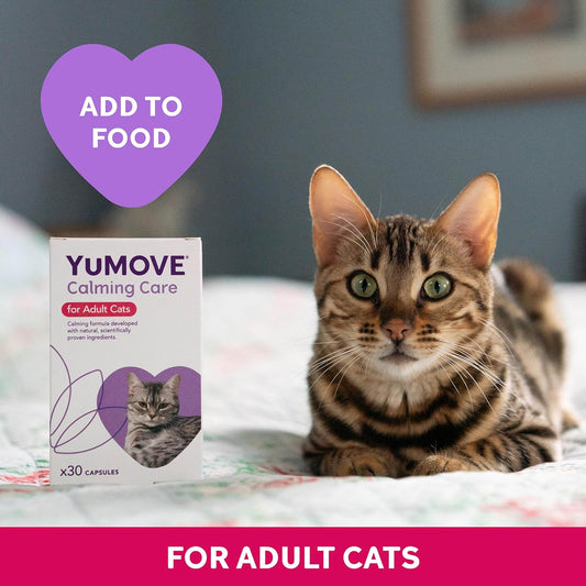 YuMOVE Calming Care for Cats | Previously YuCALM Cat | Calming Supplemnent for Cats who are Stressed or Nervous | Packaging may vary?YUCC01