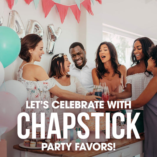 Chapstick Party Favor Lip Balm Gift Pack It's a Baby 10 sticks 0.15 oz each, Cream White