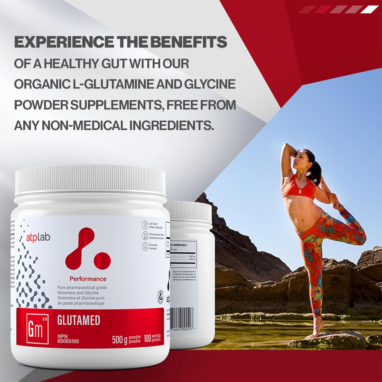 Atp Lab | Glutamed 500G | Pure Pharmaceutical-Grade Glutamine And Glycine. The Best Combination Of Glutamine And Glycine. : Health & Household