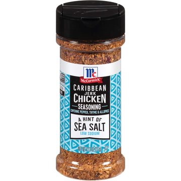 McCormick A Hint of Sea Salt Caribbean Jerk Chicken Seasoning, 4.13 oz (Pack of 6)