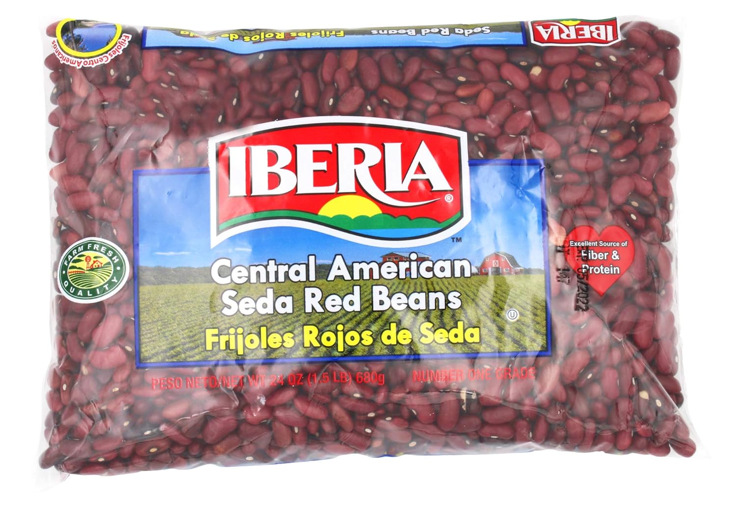 Iberia Central American Seda Red Beans Frijoles Rojos de Seda, 1.5 Pound (Pack of 1)