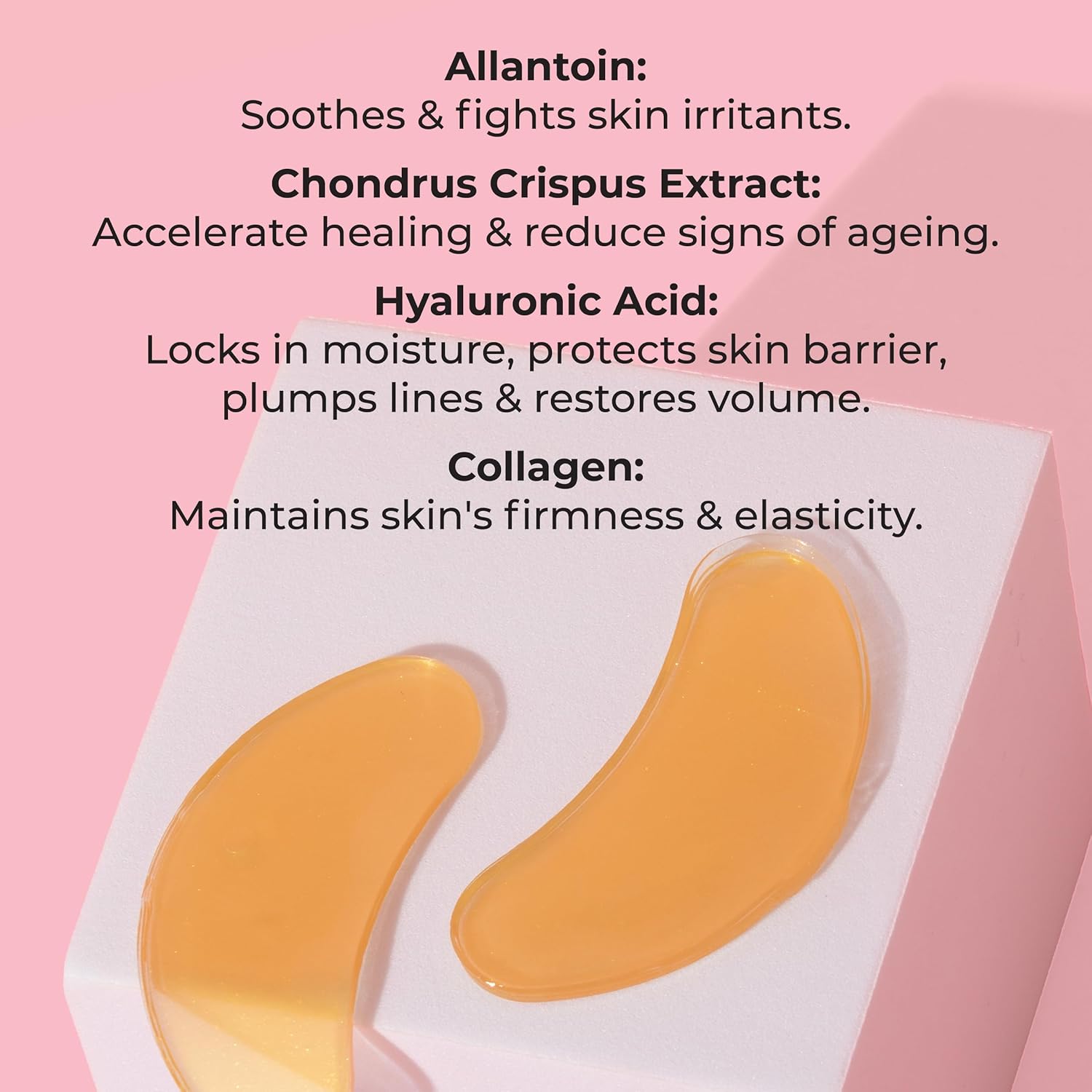 Mcobeauty Age Resist Active Gold Hydrogel Night Repair Eye Patches, Brightening & De-Puffing, With Collagen And Hyaluronic Acid, Vegan, Cruelty Free Cosmetics : Beauty & Personal Care