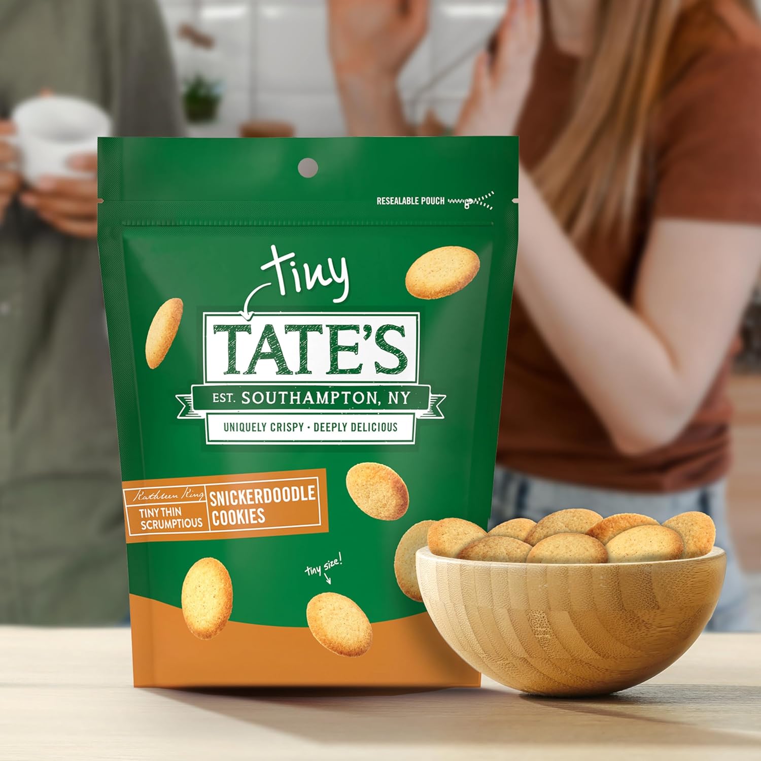 Tate'S Bake Shop Tiny Tate'S Variety Pack, Chocolate Chip & Snickerdoodle Cookies, 3-5.5 Oz Bags