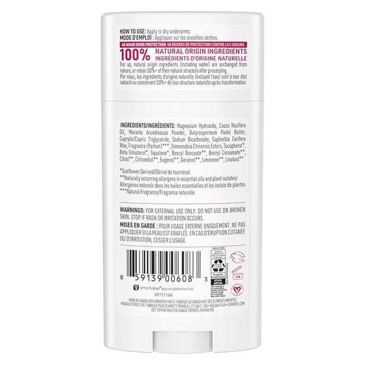 Schmidt'S Aluminum-Free Vegan Deodorant Rose & Vanilla With 24 Hour Odor Protection 2 Count For Women And Men, Natural Ingredients, Cruelty-Free, 2.65 Oz