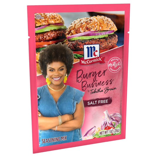 McCormick Burger Business Seasoning Mix by Tabitha Brown, 1 oz (Pack of 12)