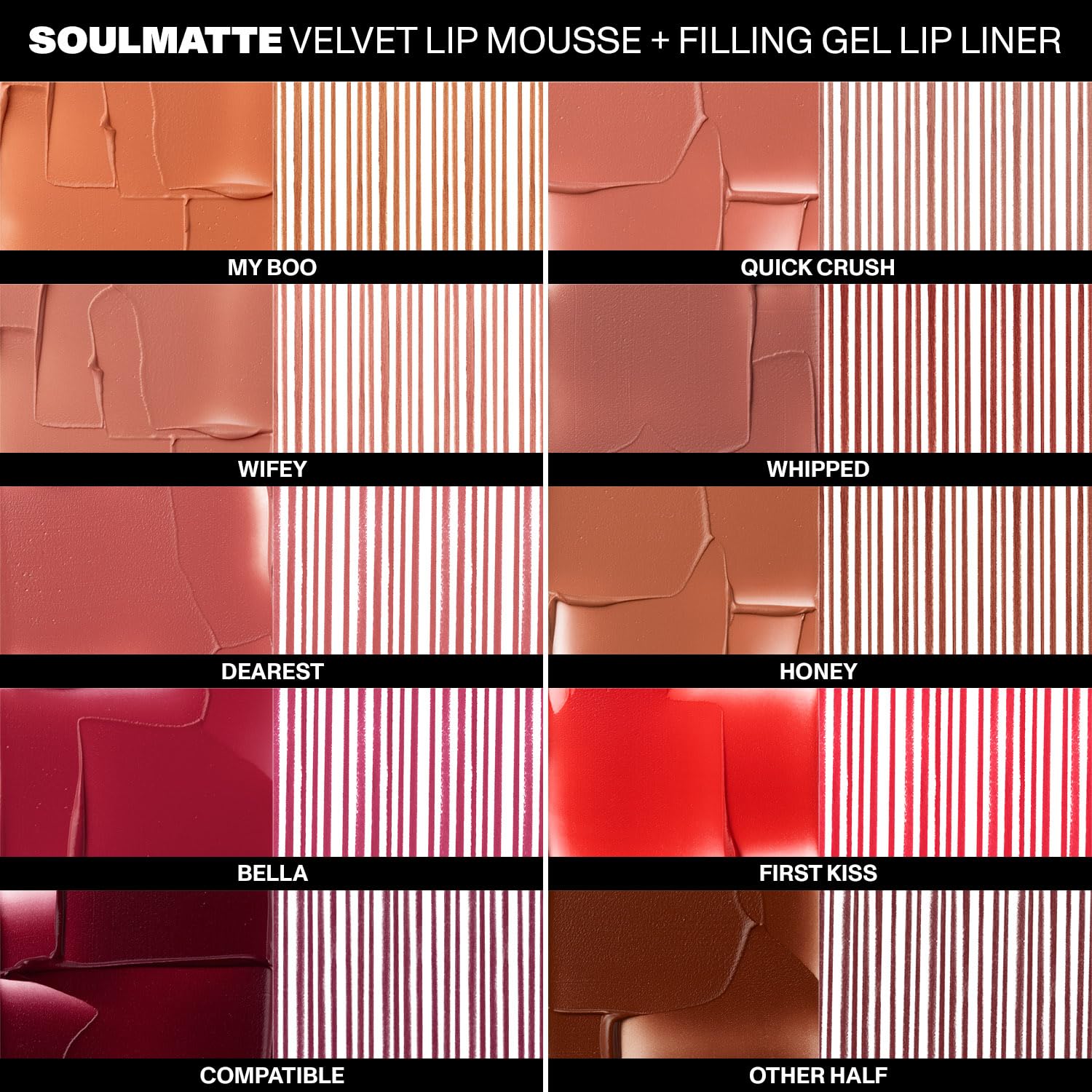 Morphe Soulmatte Velvet Lip Mousse Matte Lipstick - Air-Whipped, Soft Matte Lip Makeup With Vitamin E To Hydrate, Soften And Smooth Lips - Whipped (0.128 Oz) : Beauty & Personal Care