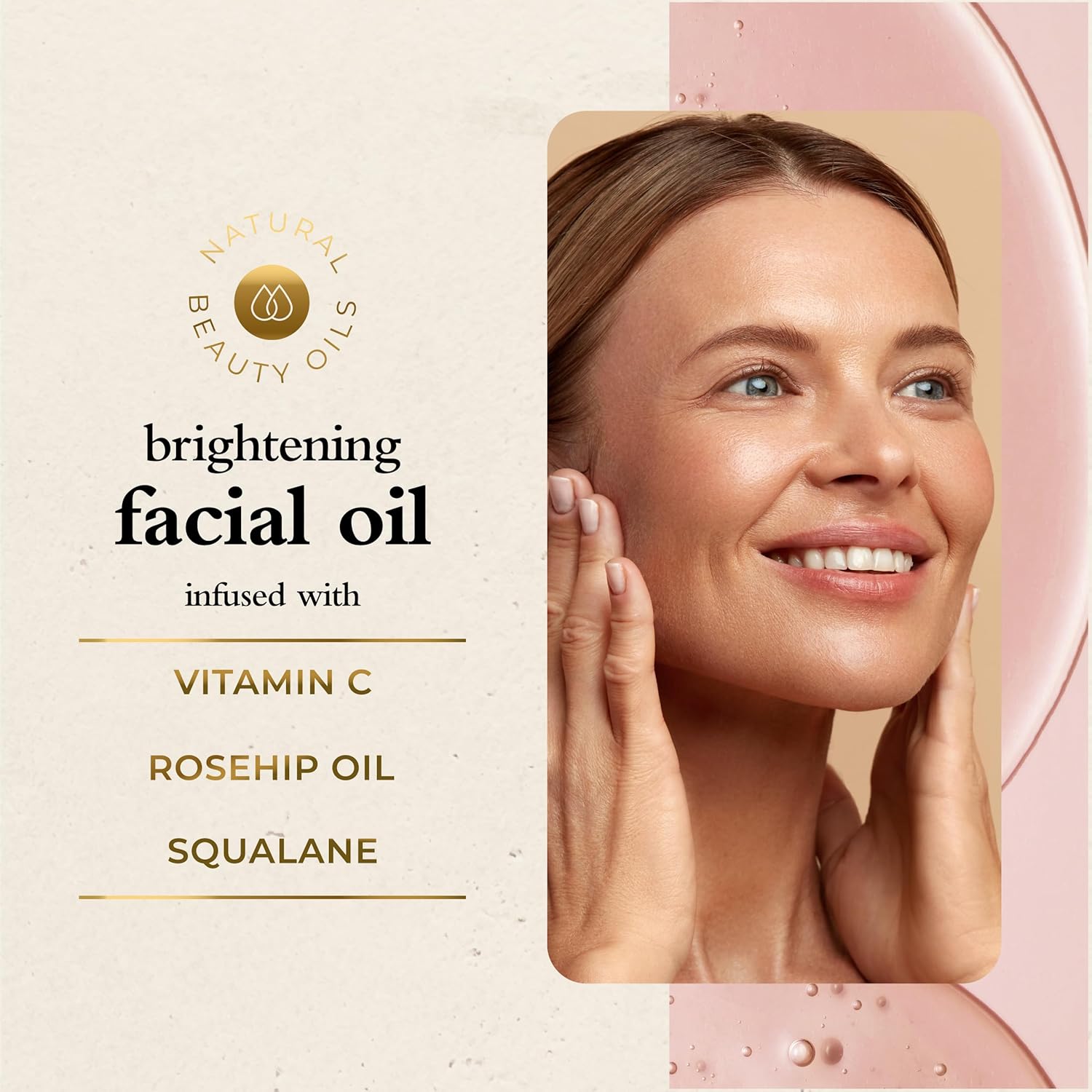 Oliology Brightening Facial Oil – Vitamin C, Rosehip Oil & Squalane | Hydrates, Firms & Enhances Radiance 2 Fl Oz : Beauty & Personal Care