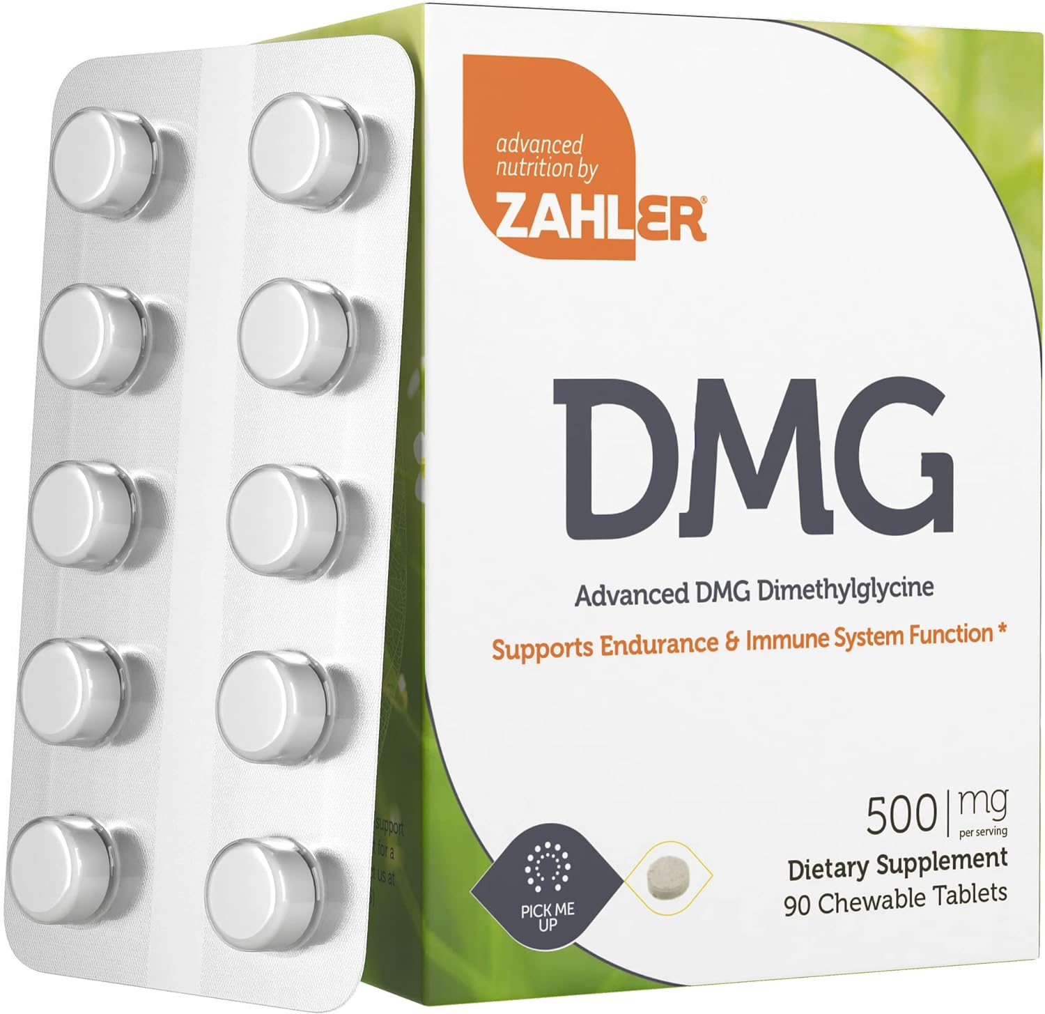 Zahler DMG 500mg - DMG Dimethylglycine Supplement for Endurance & Immu
