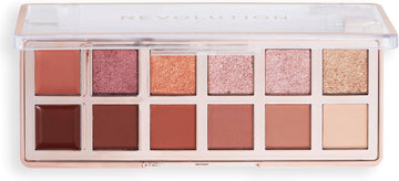 Makeup Revolution, The Smokey Icon Grunge Eyeshadow Palette, Cream, Matte & Shimmer Finishes, 12 Blendable Shades