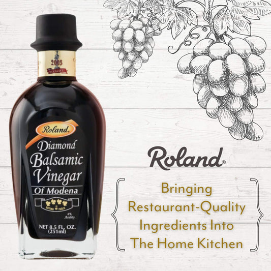 Roland Foods Balsamic Vinegar of Modena, Diamond-Quality, Specialty Imported Food, 8.45 Fl Oz Bottle