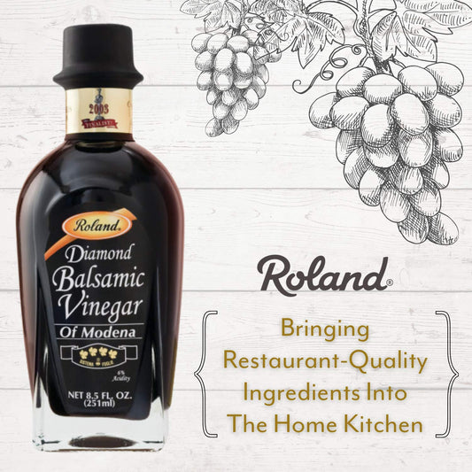 Roland Foods Balsamic Vinegar Of Modena, Diamond-Quality, Specialty Imported Food, 8.45 Fl Oz Bottle