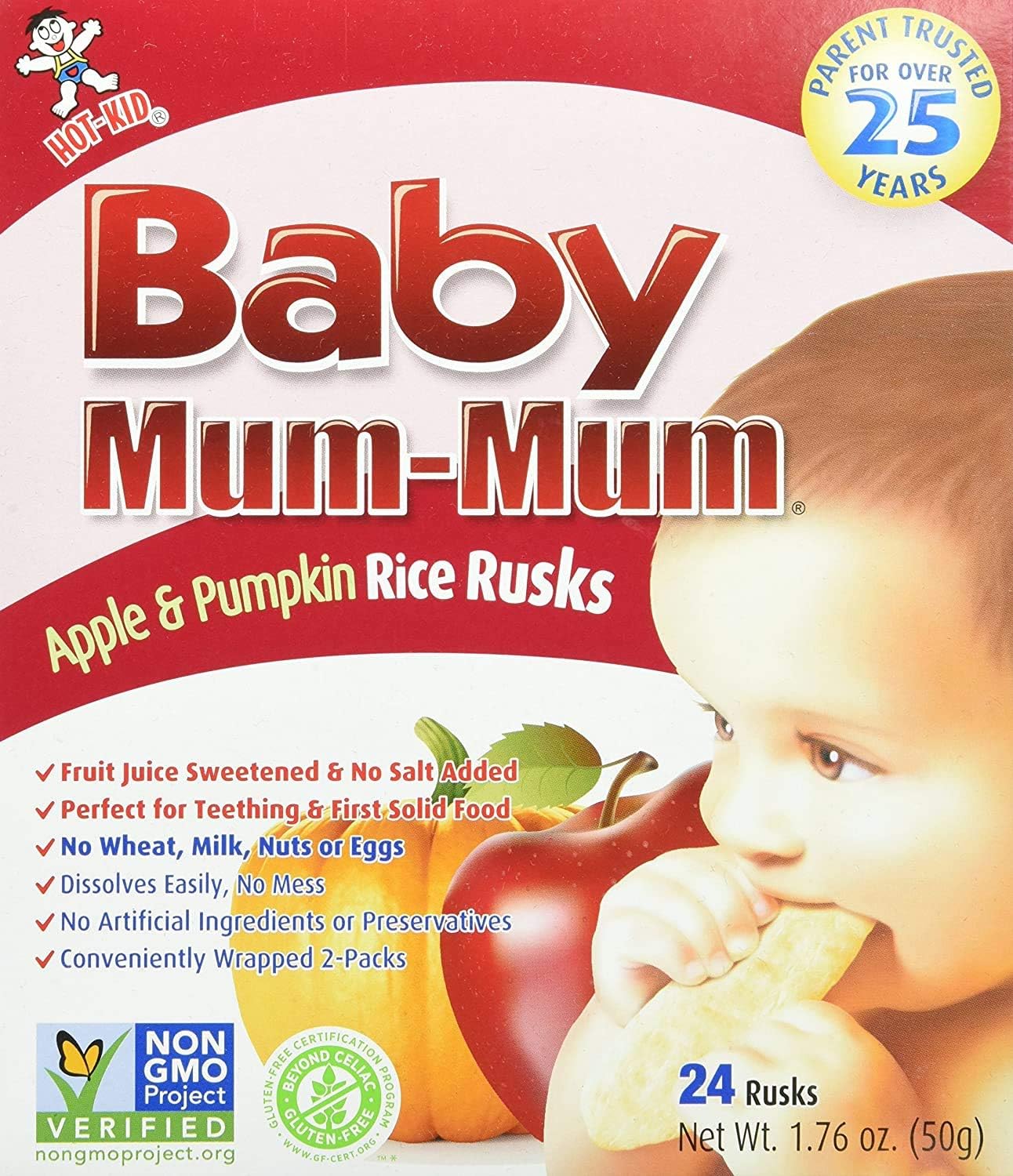 Baby Mum Mum Apple 1.76 Ounces (Case of 6)