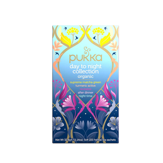 Pukka Organic Tea Bags, Day To Night Herbal Tea Collection Herbal Tea With, For All Day Self-Care, 20 Count (Pack Of 6) 120 Tea Bags