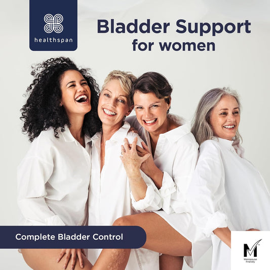 Healthspan Bladder Support With Go-Less® | For Good Bladder Health & Urinary Flow | 300Mg Go-Less® | Pumpkin Seed Extract & Soy Germ Extracts | Added Vitamin B6, D3 & Zinc | Vegan (60 Capsules)