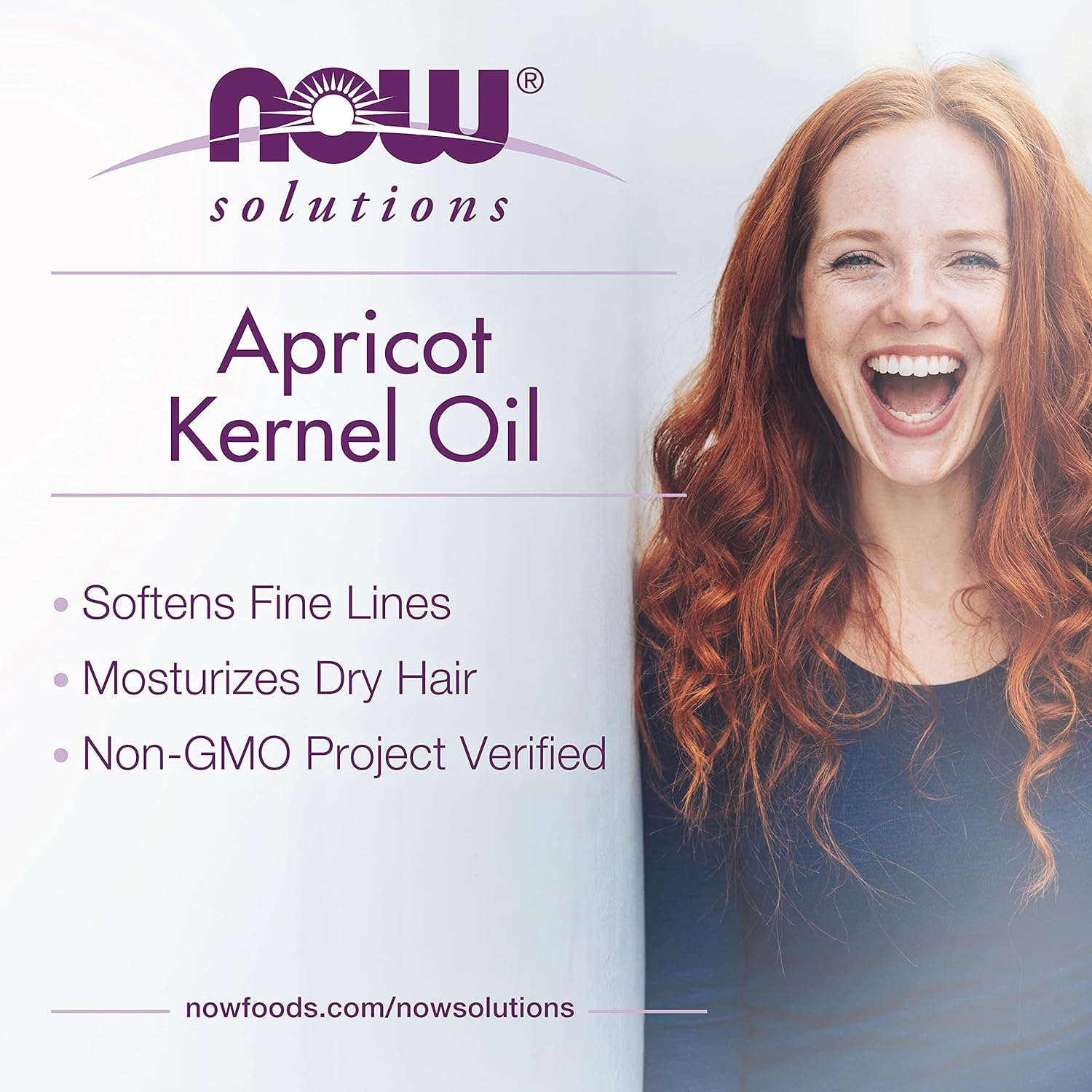 NOW Foods Solutions, Apricot Kernel Oil, Hair Moisturizer, Rejuvenating Skin Oil, Softens Fine Lines, 16-Ounce : Beauty & Personal Care