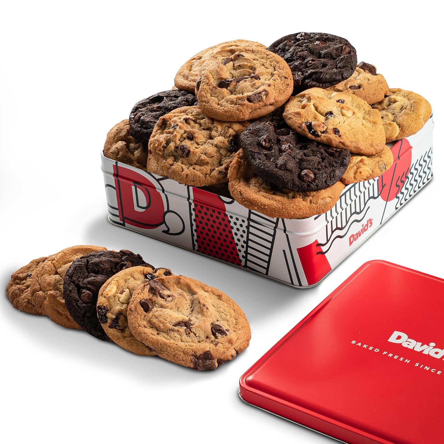 David'S Cookies 1Lb Assorted Flavors Fresh Baked Cookies - Handmade And Gourmet Cookies - Delectable And Made With Premium Ingredients - Cookie Gift Basket - Great Gift For All Occasions