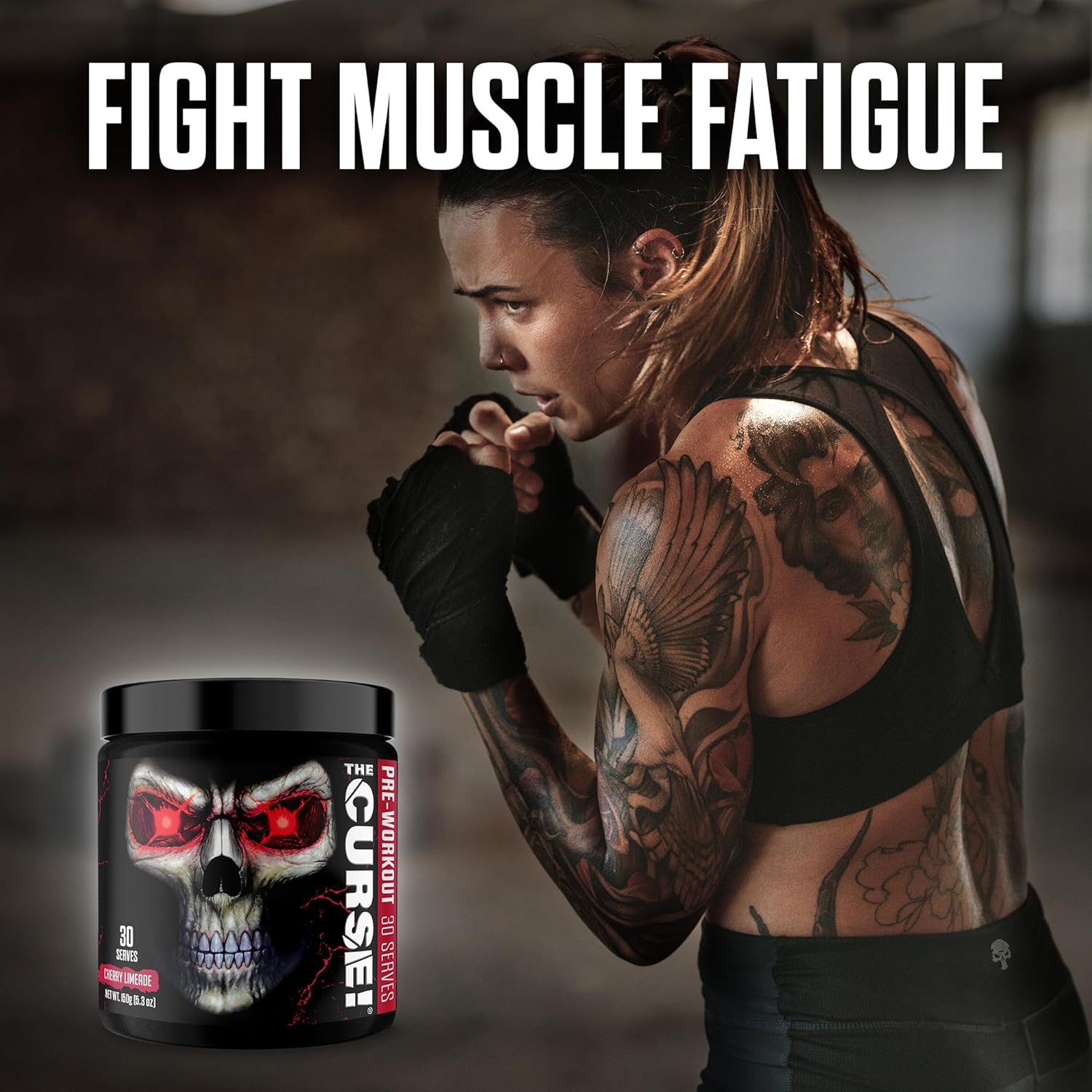 Jnx Sports The Curse! Pre Workout Powder For Men & Women, Caffeine, Beta-Alanine, Creatine, L-Citrulline, 30 Servings, Cherry Limeade Flavor – Boost Energy, Strength & Focus : Health & Household
