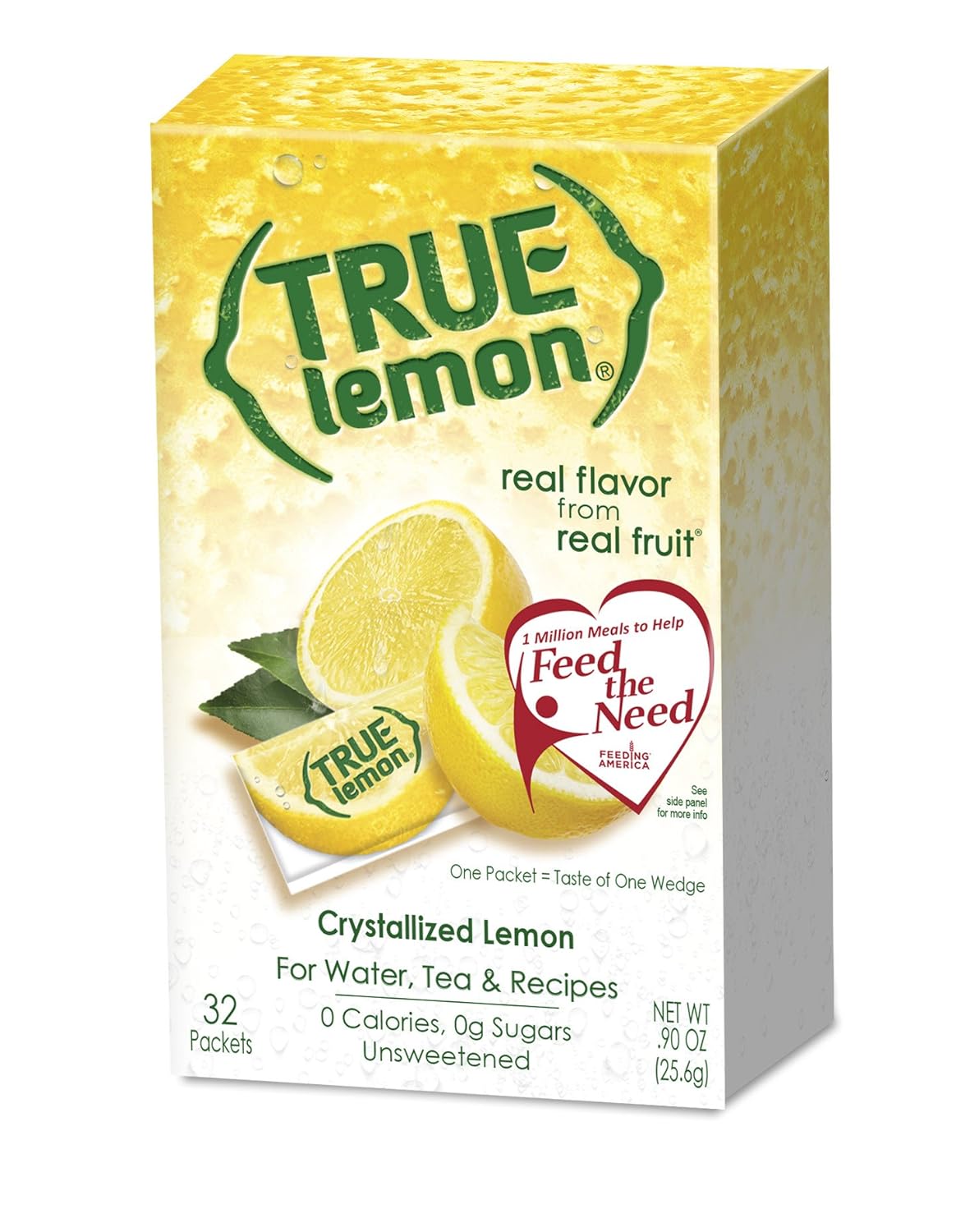 True Lemon 32 count, (Pack of 12) : Dehydrated Lemon Powder : Grocery & Gourmet Food