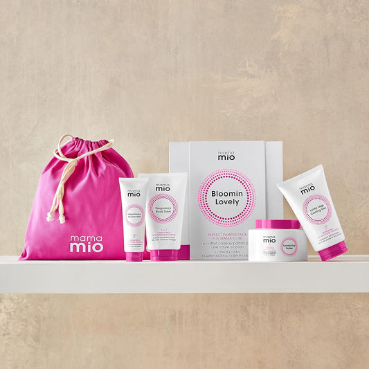 Mama Mio Bloomin Lovely Pregnancy Gift Set | Pamper Set For Mum-To-Be | Stretch Mark Protection Kit