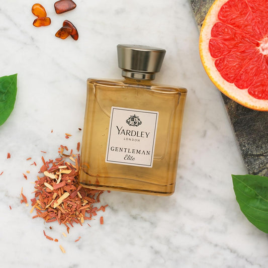 Yardley London Gentleman Elite Eau De Parfum, Mens Fragrance With Vibrant Top Notes Of Basil And Grapefruit And Pine And Vetiver Undertones 100Ml