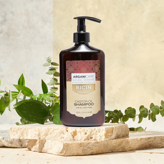 Arganicare | Duo Shampoo + Conditioner | Castor | Growth Accelerator | Gently Cleanses & Moisturizes Hair | All Hair Types | 1X400 Ml + 1X400Ml