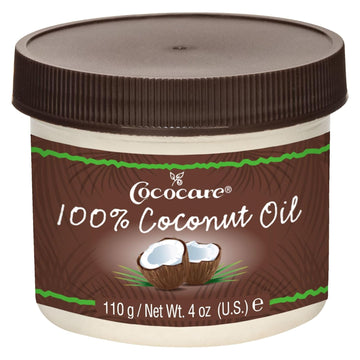 Cococare 100% Coconut Oil - All Natural Coconut Oil For Use On Skin & Hair - Ideal For All Skin Types (4Oz)
